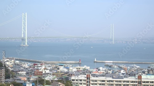 淡路島から眺める明石海峡大橋 photo