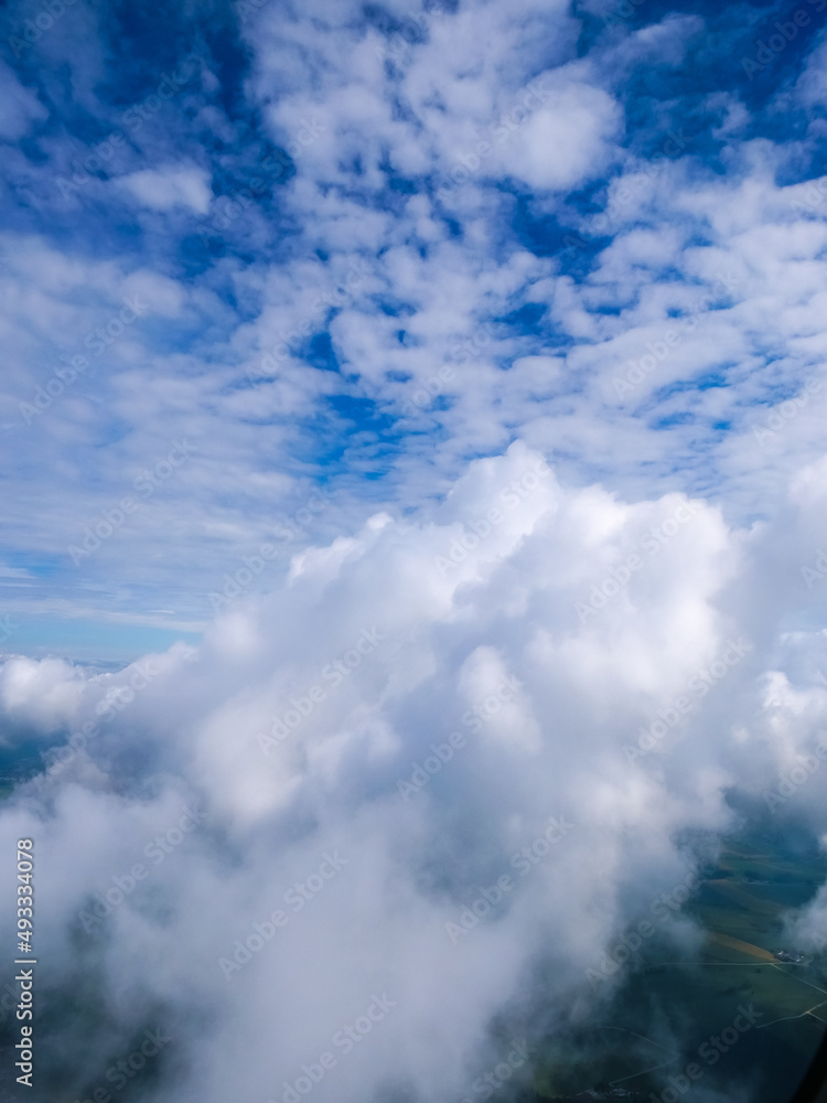 Fototapeta premium Nuages vus d'avion