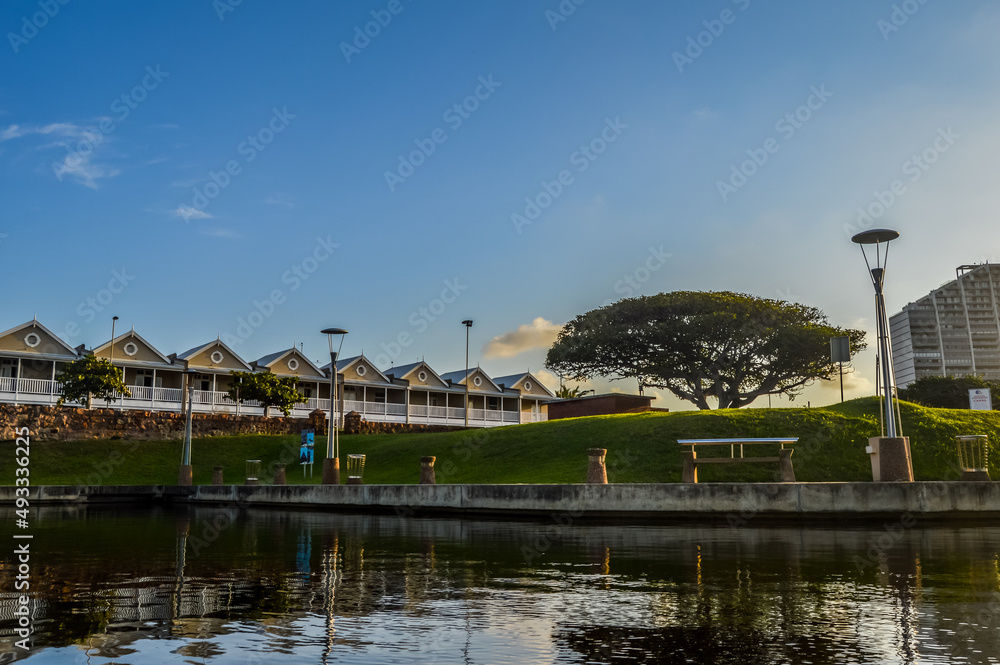 Scenic Gondola ride in Durban waterfront canal near Ushaka South Africa Scenic Gondola ride in Durban waterfront canal near Ushaka South Africa