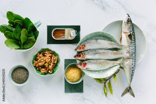 Foods rich in Omega 3.