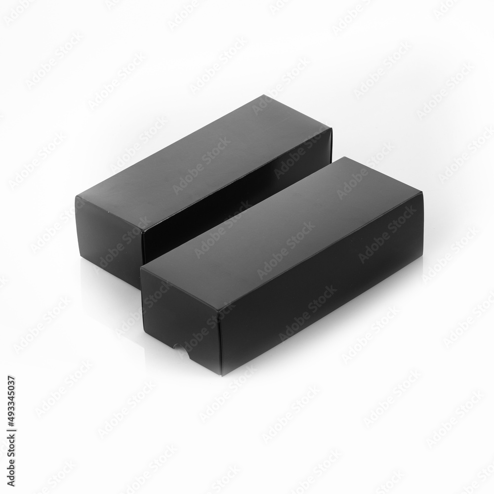 Black cardboard box isolated on white
Black cardboard box isolated on white