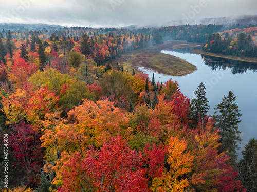 Autumn Northern Lake Landscape photo