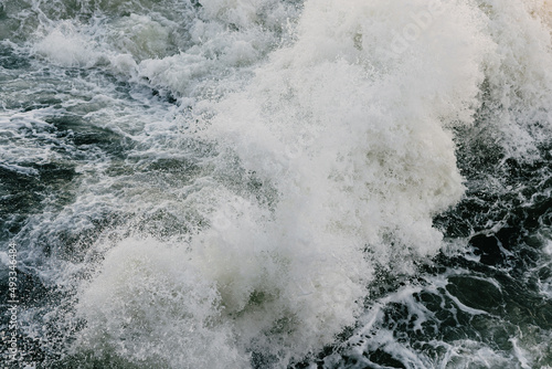 The waves of the sea