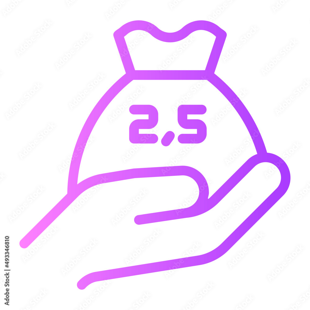 Obraz premium infaq gradient icon