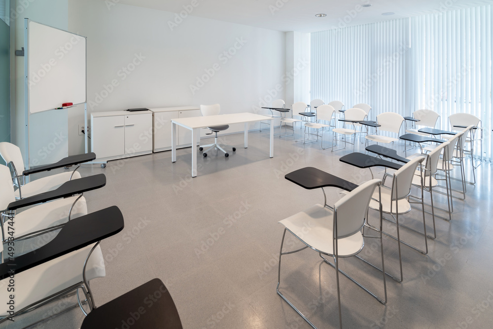 Light classroom in modern school Light classroom in modern school