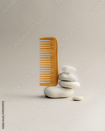 Wooden comb  photo