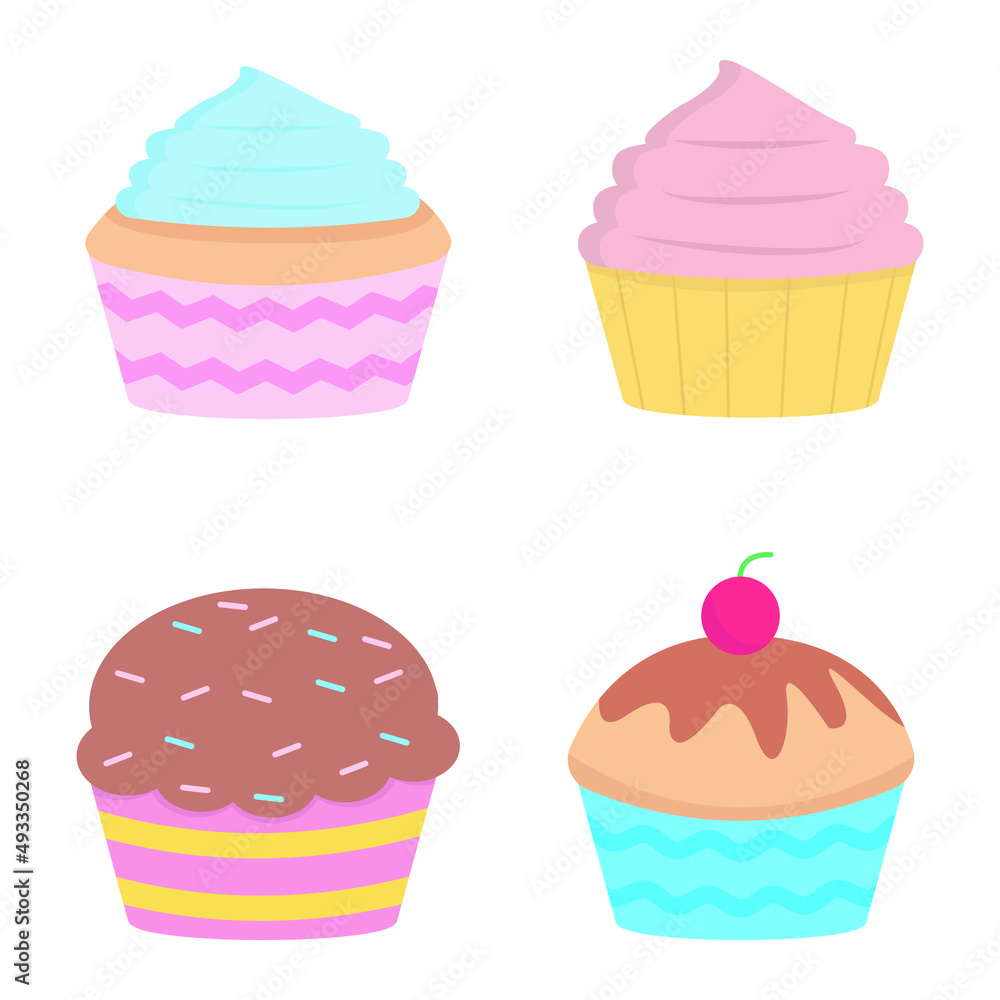 set of cupcakes set of cupcakes