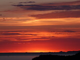 Niebo Chorwacja zachód słońca chmury