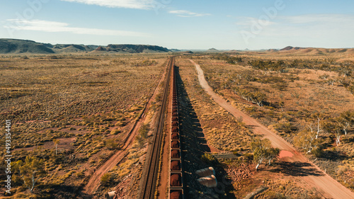 iron ore cargo train  photo