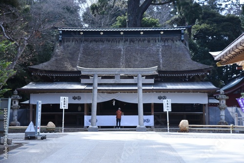 Kashima Jingu Shrine, a tourist attraction of Japan Shrine. Kashima City, Ibaraki Prefecture.  photo