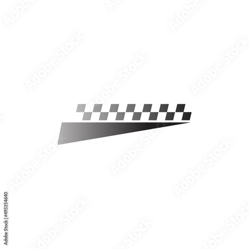 Flag race icon design template Vector