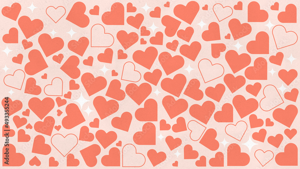 hearts pattern background. Love, valentine day concept hearts pattern background. Love, valentine day concept