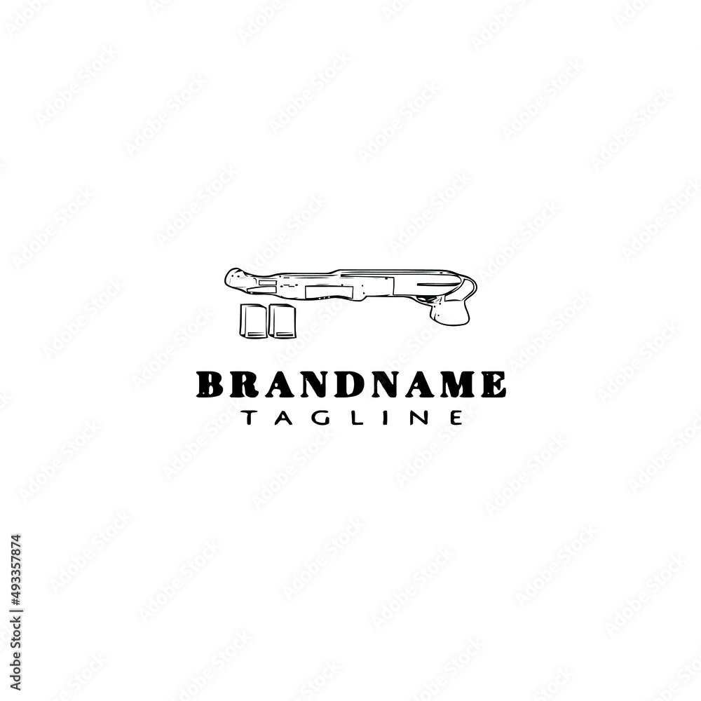 gun design logo template icon creative illustration gun design logo template icon creative illustration