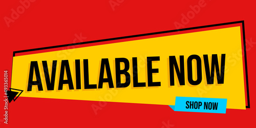banner with text is now available. banner for book advertisement