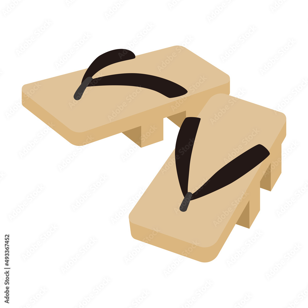 下駄のイラスト Stock ベクター Adobe Stock