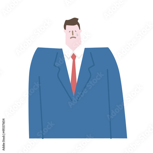 Crying businessman