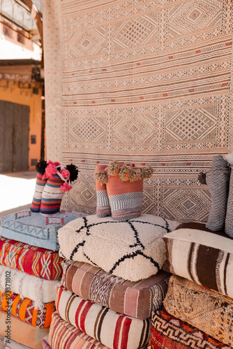 Handmade traditional moroccan souvenirs photo
