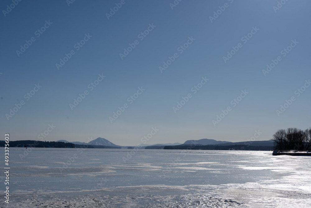 Fototapeta premium winter landscape in the mountains