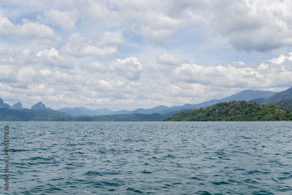 Blue sea and mountian with water surface background texture Blue sea and mountian with water surface background texture