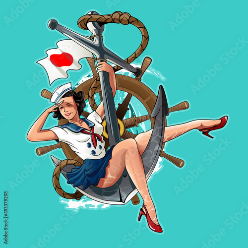 Japanese Sailor Girl WW2 pin up styleJapanese Sailor Girl WW2 pin up style
all layers are unlocked including the uniform. all layers are editable due to the vector format flexibility.