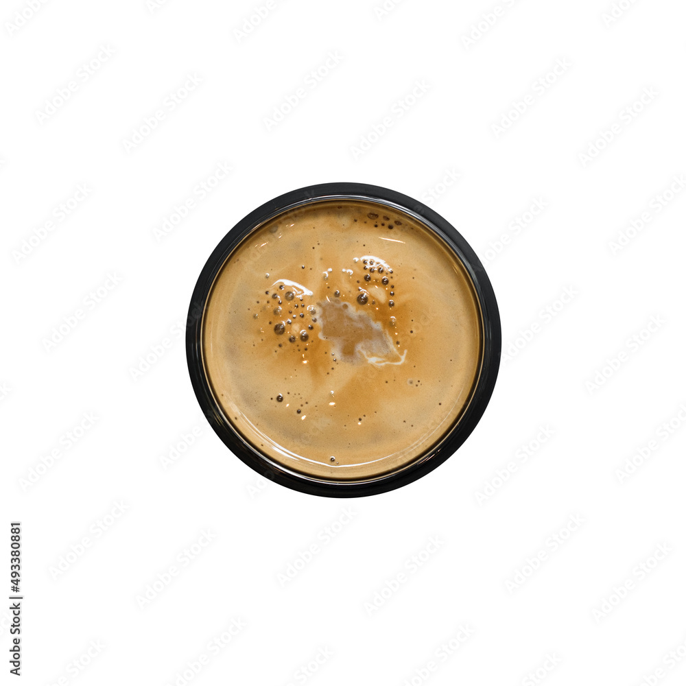 cup of coffee on black table in cafe cup of coffee on black table in cafe