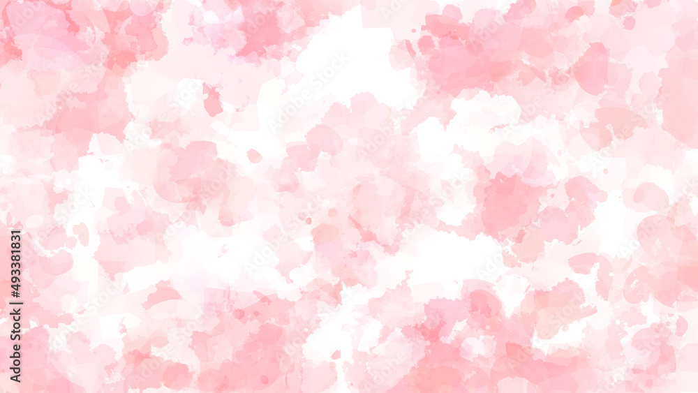 ピンクの水彩背景
