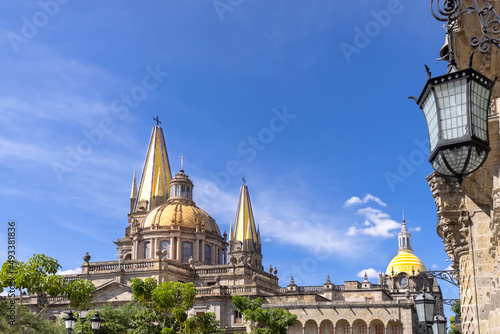 Mexico, Guadalajara Cathedral Basilica in historic center near Plaza de Armas and Liberation Square.