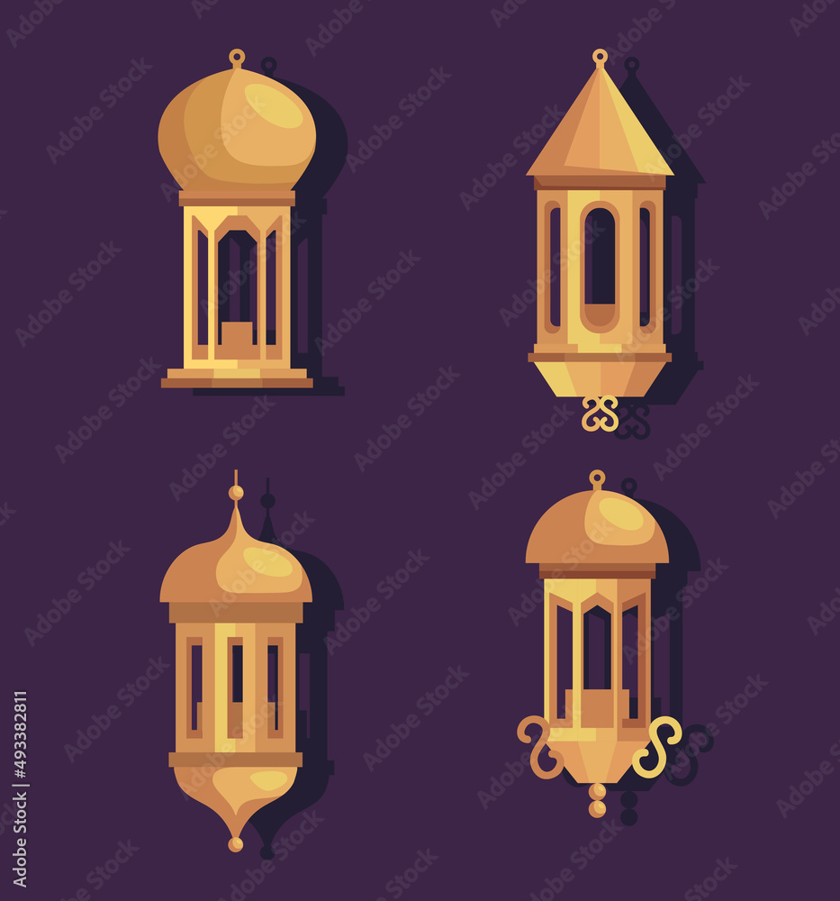 four golden lamps four golden lamps