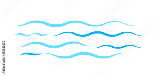 Line water waves icon. Wavy lines water. Vector illustration