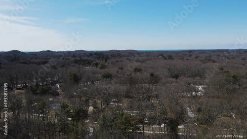 Lake Michigan's coast from Norton Shores neighborhood. photo