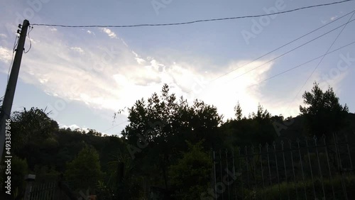 sunset in the mountains