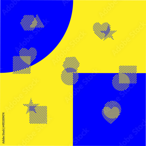 Mobile, classic background blue yellow stripes