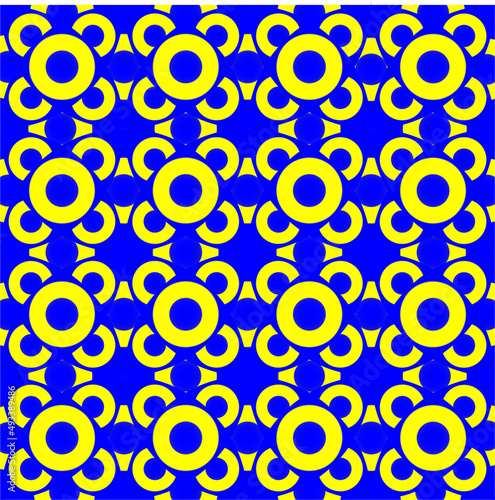 Mobile, classic background blue yellow circle