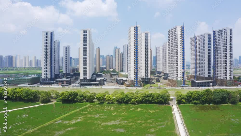 aerial view of high buildings in new residential district in hangzhou
aerial view of high buildings in new residential district in hangzhou