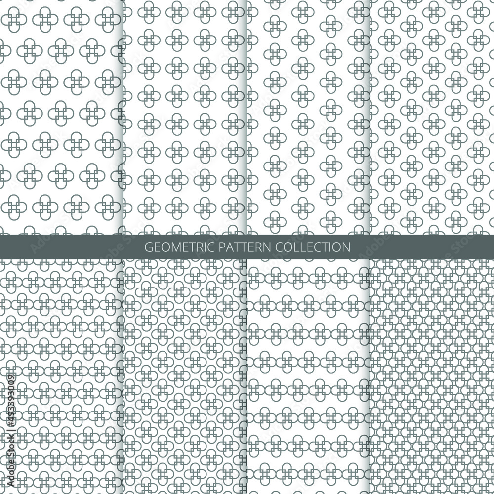 Geometric korean traditional pattern collection. Abstract vector background. Pattern in swatches. Geometric korean traditional pattern collection. Abstract vector background. Pattern in swatches.