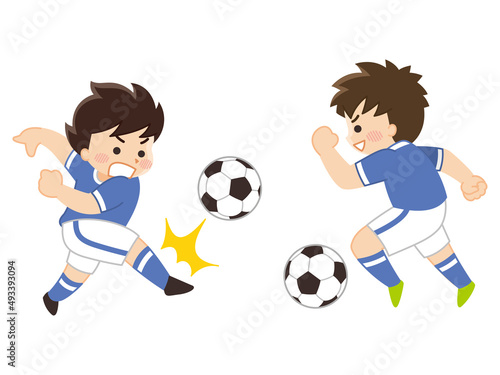 サッカー選手の男性　サッカー部 © shintako