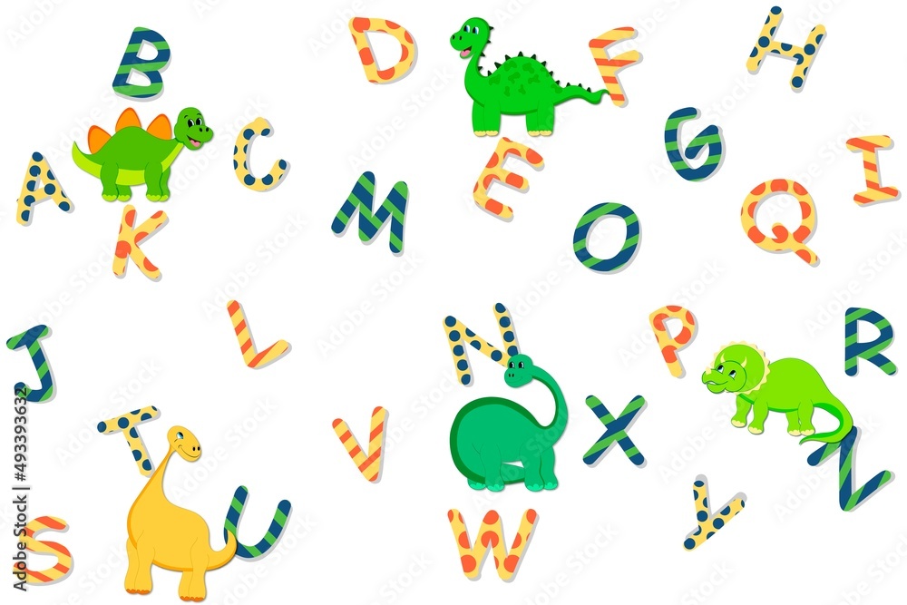 Children's font in the cartoon style of Children's font in the cartoon style of