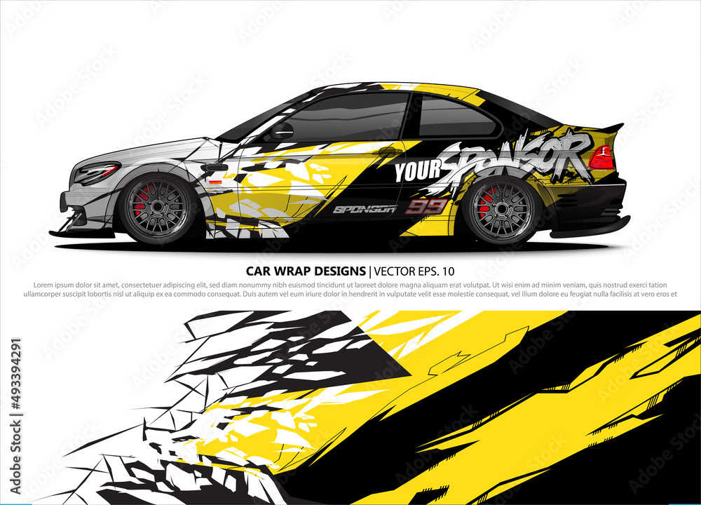 car wrap design. simple lines with abstract background vector concept for vehicle vinyl wrap and automotive decal livery car wrap design. simple lines with abstract background vector concept for vehicle vinyl wrap and automotive decal livery