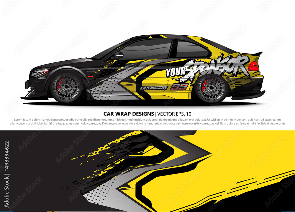 car wrap design. simple lines with abstract background vector concept for vehicle vinyl wrap and automotive decal livery car wrap design. simple lines with abstract background vector concept for vehicle vinyl wrap and automotive decal livery