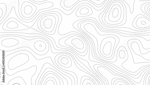 Topographic map background. Line topography map contour background, geographic grid. vector illustration.
