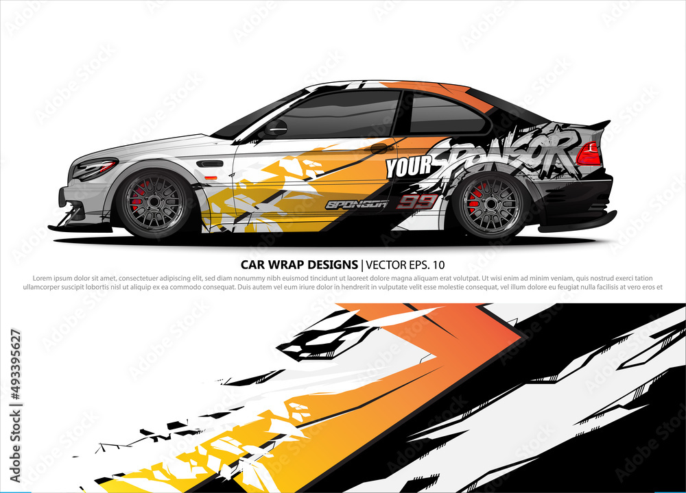 car wrap design. simple lines with abstract background vector concept for vehicle vinyl wrap and automotive decal livery car wrap design. simple lines with abstract background vector concept for vehicle vinyl wrap and automotive decal livery
