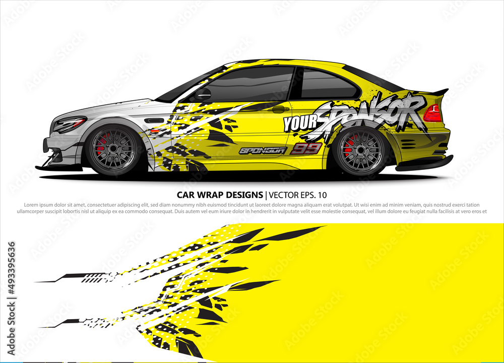 car wrap design. simple lines with abstract background vector concept for vehicle vinyl wrap and automotive decal livery car wrap design. simple lines with abstract background vector concept for vehicle vinyl wrap and automotive decal livery