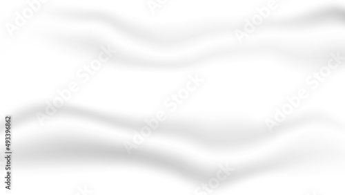 Abstract blank white soft satin fabric folding texture background for decorative graphic design
