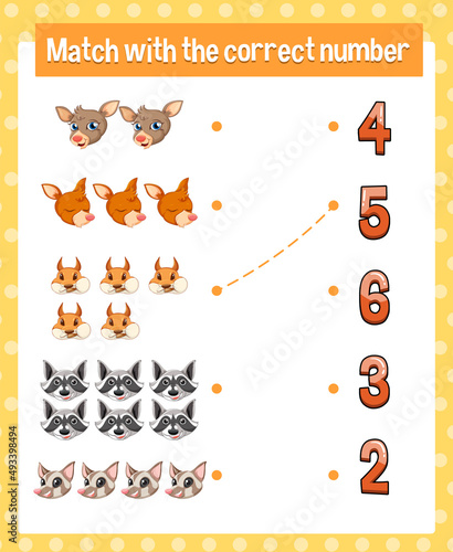 Fun animal boardgame template