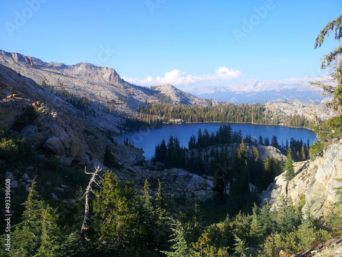 May Lake from Mt Hoffman trail, Yosemite National Park photo
