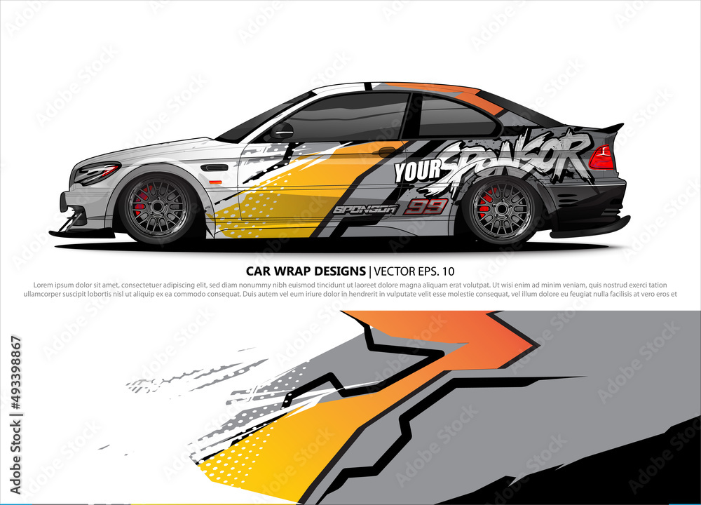car wrap design. simple lines with abstract background vector concept for vehicle vinyl wrap and automotive decal livery
car wrap design. simple lines with abstract background vector concept for vehicle vinyl wrap and automotive decal livery