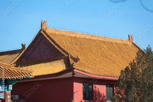 Antique architecture of Beijing Xiaotangshan Hot Spring Hotel