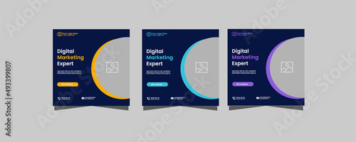 Digital marketing social media post