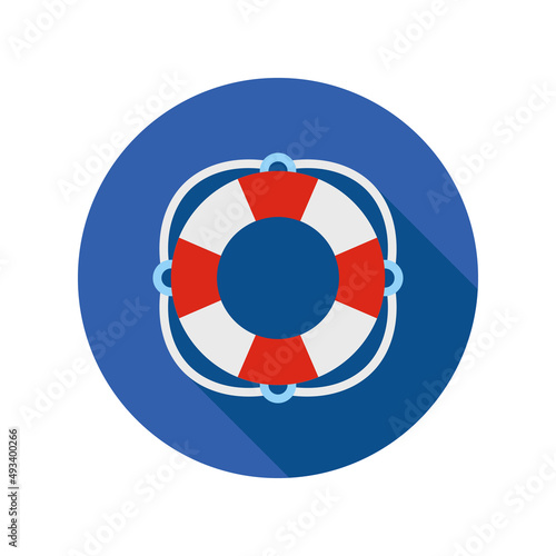 Lifebuoy vector icon symbol design