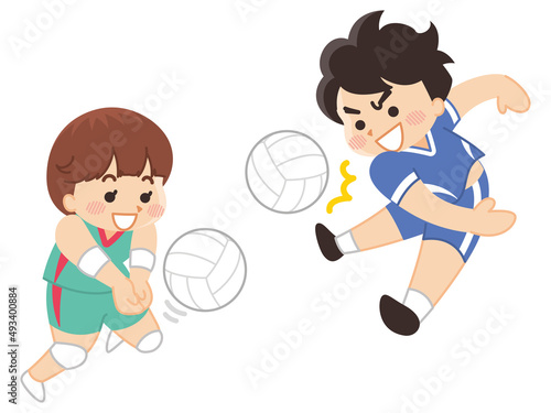 バレーボール選手　スポーツ　部活動